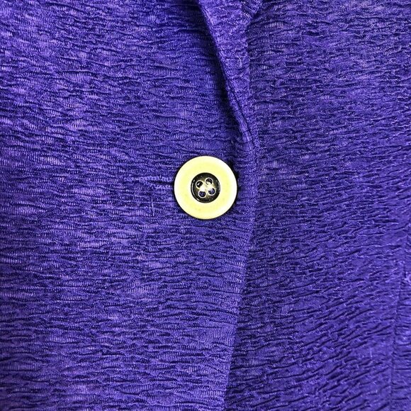 Chico's Purple Toby Textured Blazer African Amethyst US Small Chicos Size 0 NWT - Picture 6 of 9